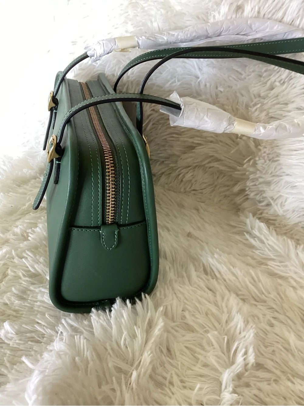Coach Hunter Green Swing zip Shoulder Bag
